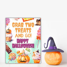 Load image into Gallery viewer, Halloween Candy Bowl Sign - Candy Trick or Treat
