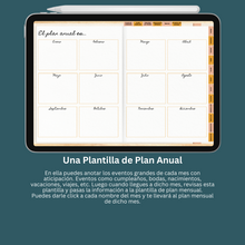 Load image into Gallery viewer, Agenda Digital Sin Fechas | Inicia Domingo y Lunes | 5 Portadas distintas | 200 Stickers | Manual de Instrucciones
