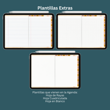 Load image into Gallery viewer, Agenda Digital Sin Fechas | Inicia Domingo y Lunes | 5 Portadas distintas | 200 Stickers | Manual de Instrucciones
