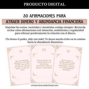 30 Afirmaciones Poderosas para Atraer Dinero y Abundancia Financiera